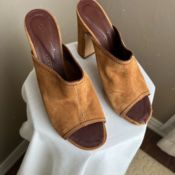 Vero Cuoio slip on mules Made in Italy - leather and suede. Size 38 7 1/2 to 8 - Picture 2 of 8